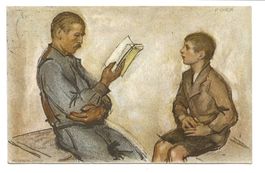 Bundesfeier-Karte 1922 - Vater und Sohn - Baden - 1922
