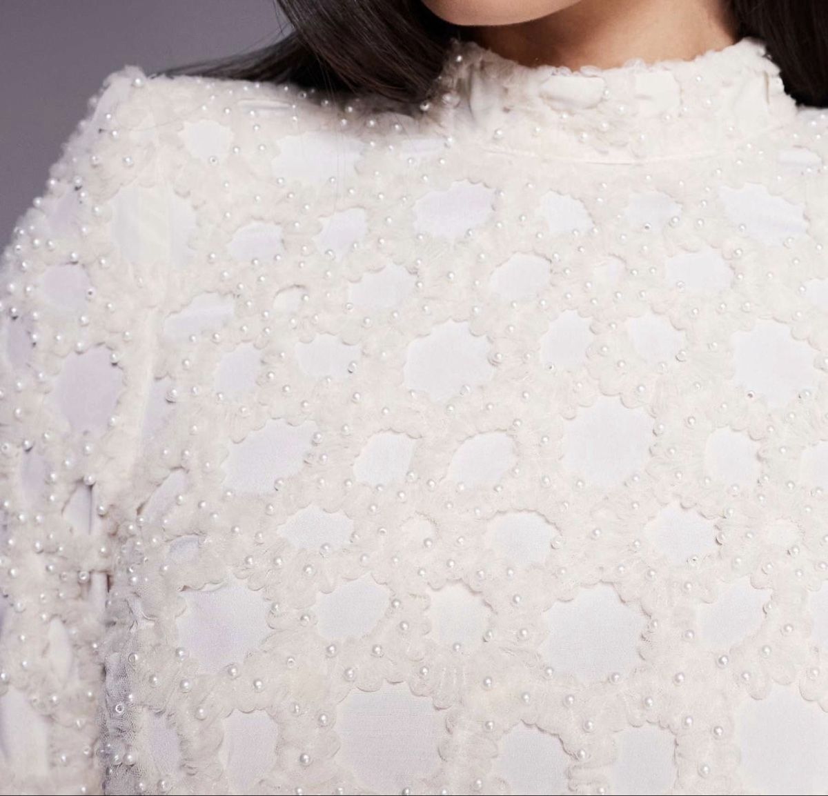 Asos Vestiti: Robe ASOS LUXE perlée  Ivory  Taille 38/40  Neuve – Nuovo e nell'imballaggio originale da Clarens venduto da GS_Jean 1