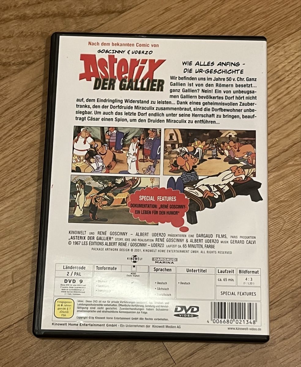 Tutti i DVDs: Asterix der Gallier DVD – Usato da Bern venduto da hispano74 1