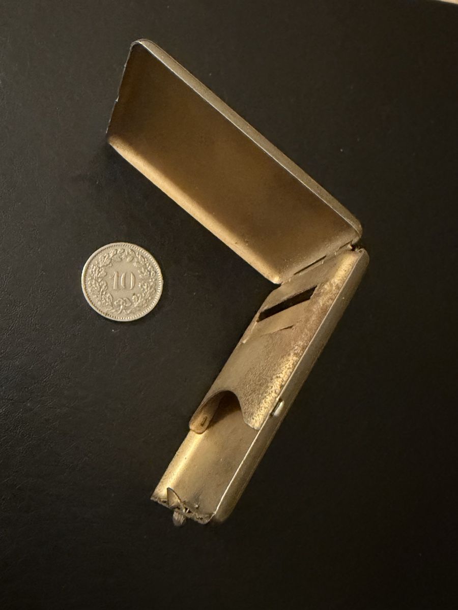 Accendini: Vintage Streichholz-Etui versilbert ca. 1920 – Usato da Binningen venduto da Cchatz 4