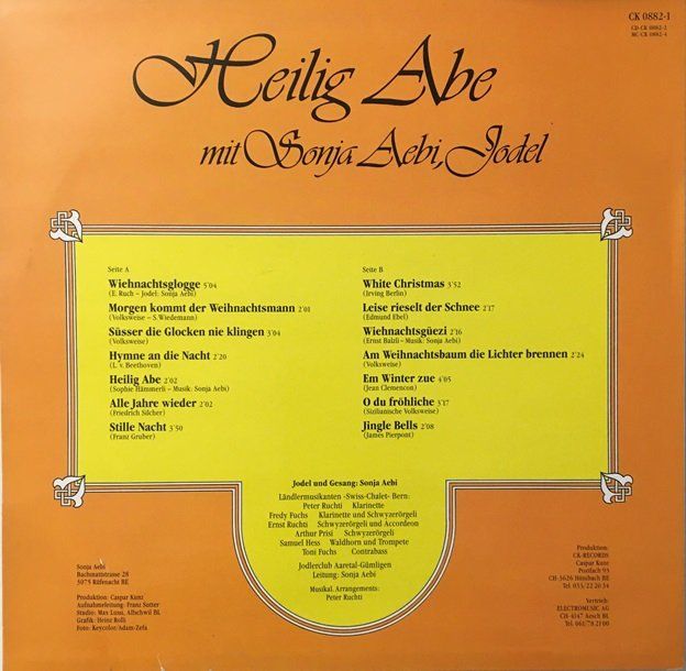 Dischi in vinile: Heilig Abe mit Sonja Aebi, Jodel (LP) – Usato da Grüningen venduto da azulmarron 1
