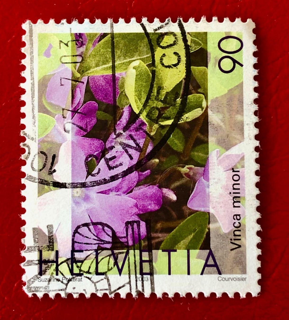 Alle Briefmarken: Nr.1074 Gemeines Flora,Immmergrün GESTEMPELT 2003     – Gebraucht aus Aarau von Billa007