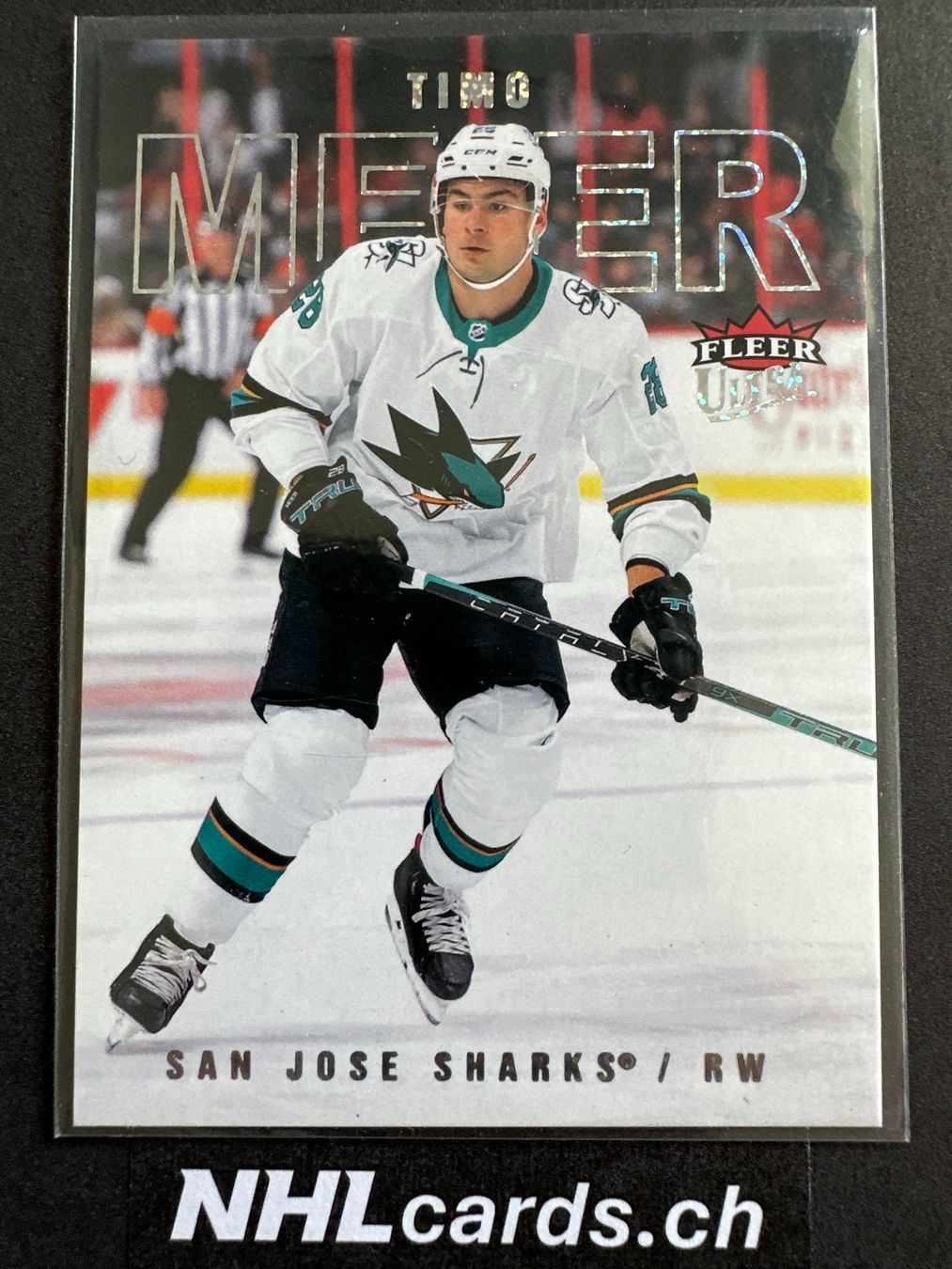 NHL Carte collezionabili: Timo Meier NHL Ultra Silver Foil Insert Card – Usato da Belp venduto da nhlcards.ch