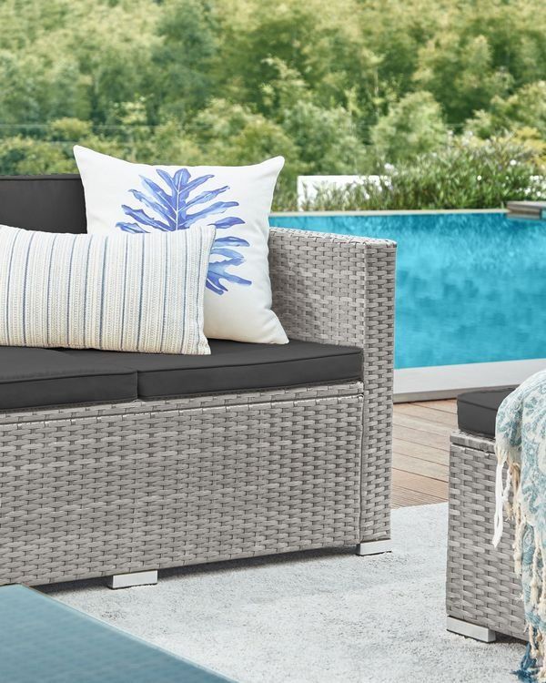 Divani: Gartenmöbel Set Polyrattan Sofa Tisch Grau LAMIS – Nuovo e nell'imballaggio originale da Lachen SZ venduto da MAMORU-MOEBEL 5