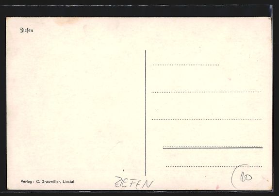 Cartoline postali: AK Ziefen, Teilansicht – Usato da Berlin venduto da bartko-reher 1
