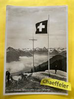 Blick vom Klewenalp-Restaurant gegen die Mythen