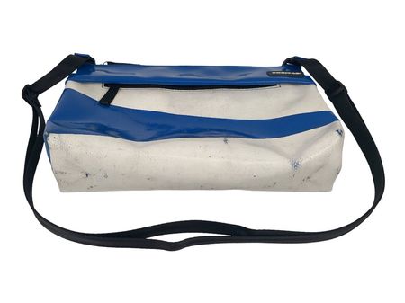 FREITAG Tasche blau weiss