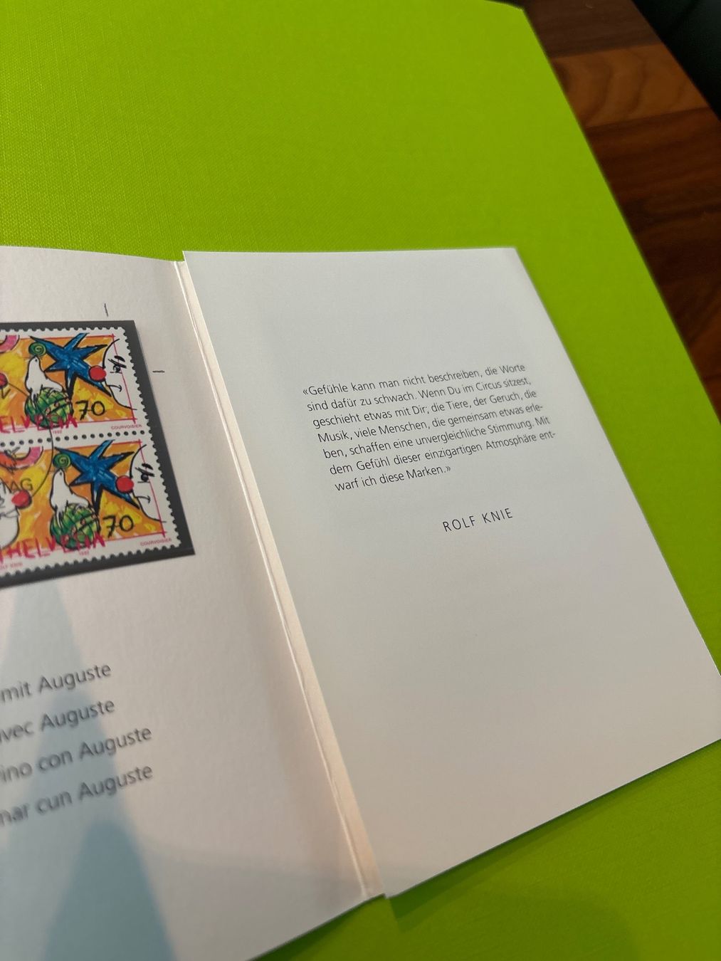 Tutti i francobolli: Zirkus Briefmarkenheft "Le monde du cirque" – Nuovo (secondo la descrizione) da Zürich venduto da engebrunau 1
