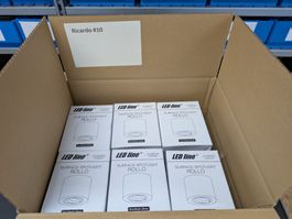 Lagerabverkauf Aluminium-Downlights GU10 für LED (12 Stück)