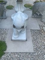 2er-Set: Edle Marmor-Elefanten für den Garten (je ca. 60 kg)