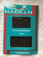 10/0 Nadeln Nähnadel Sticknadeln sticken nähen basteln OVP