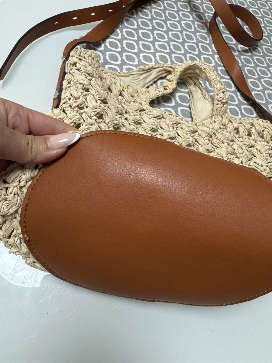 Borse da donna: Esprit Tasche aus Stroh und Leder – Nuovo (secondo la descrizione) da chur venduto da merygori 2