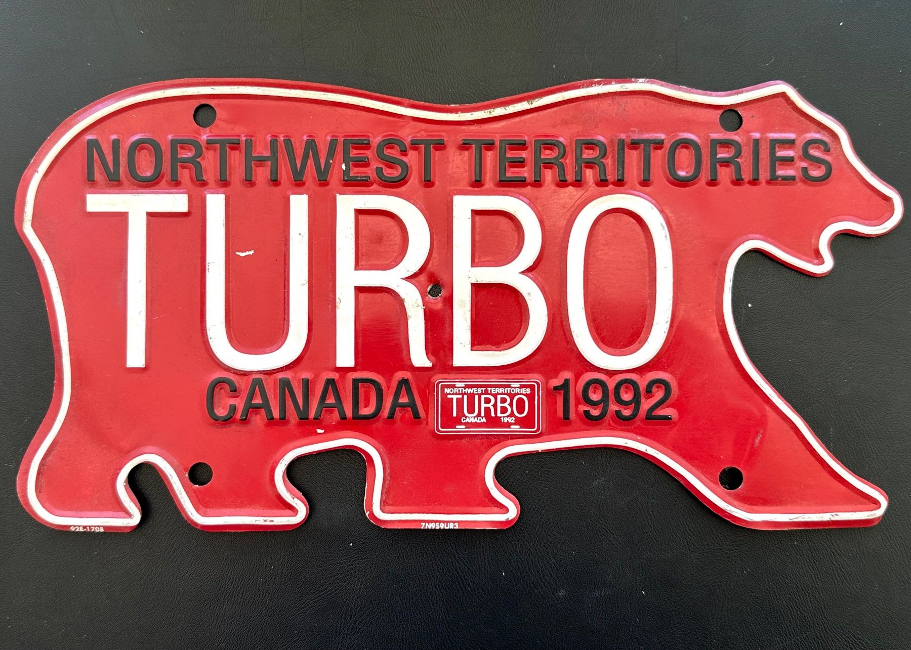 Insegne: Autonummer Northwest Territories, Kanada 1992 – Usato da Seltisberg venduto da quadartswiss