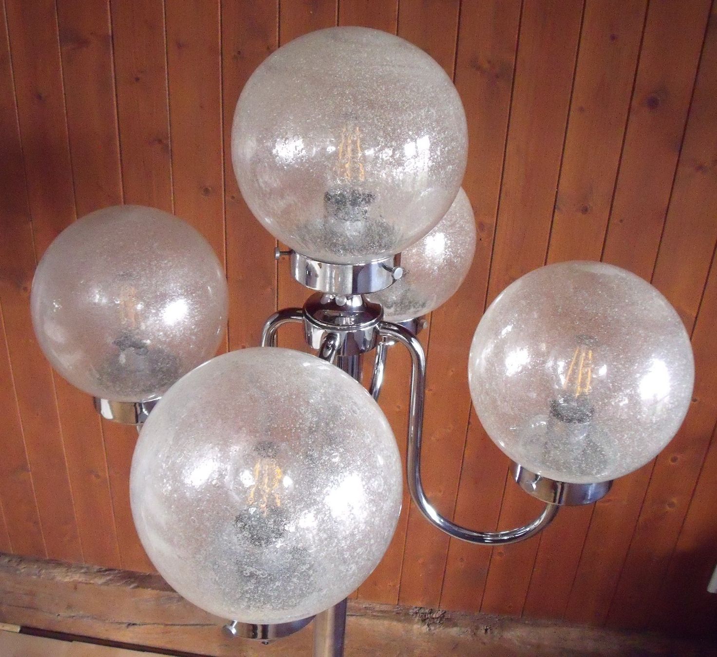 Lampade: SPACE AGE STEHLAMPE CHROM GLAS – Usato da Neuenegg venduto da Holzli2 7