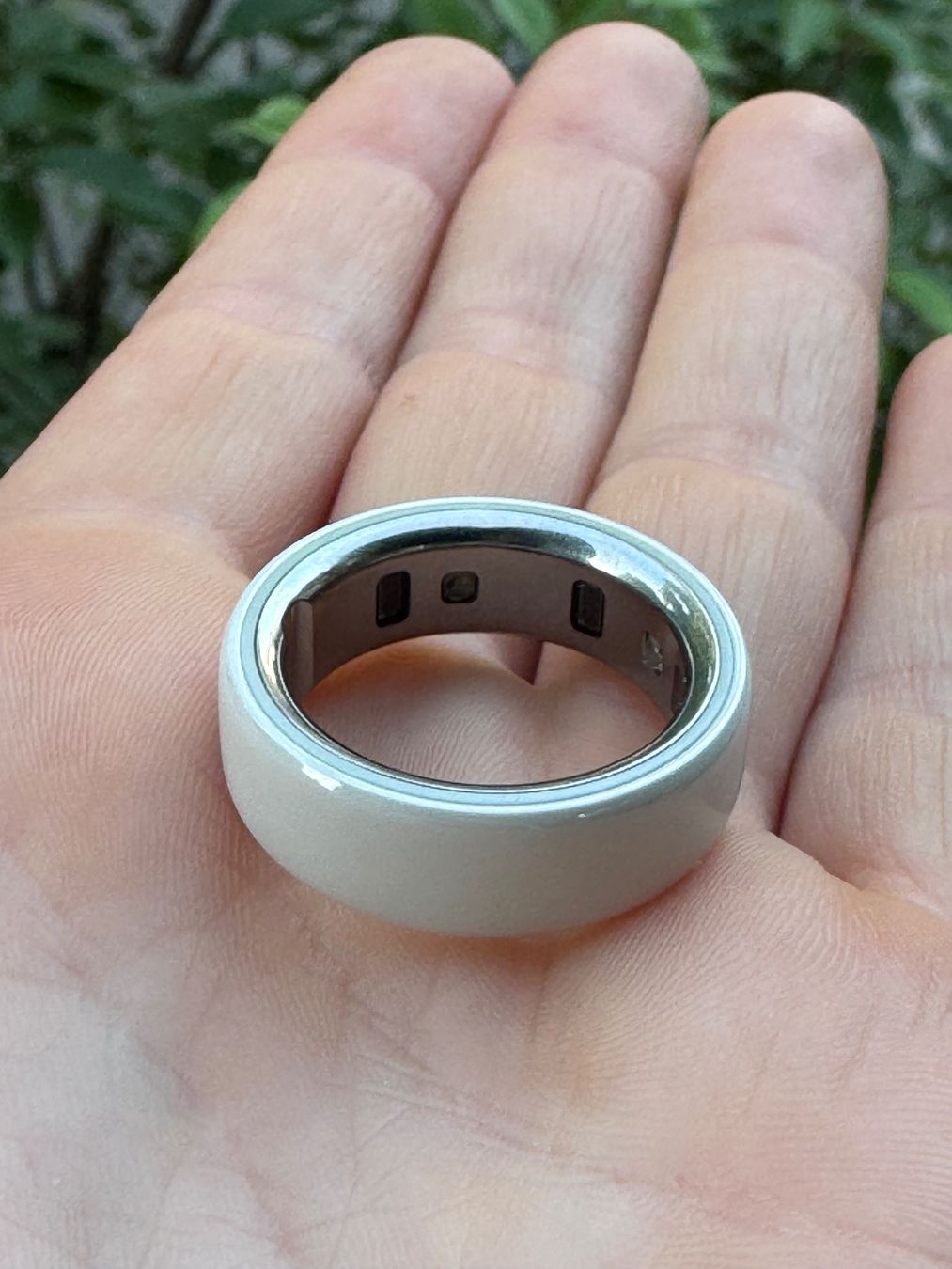Oura Anelli: Oura Ring Generation 4, Keramik weiss (Cloud), Grösse 10 – Usato da Zürich venduto da tinahovestadt 1