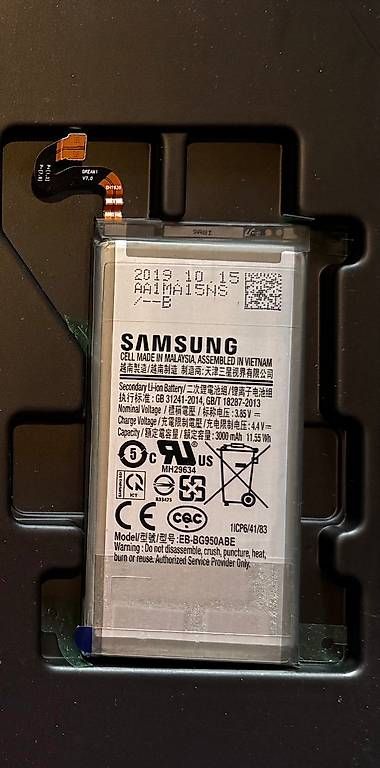 Samsung Batterie: Samsung Galaxy S8 Replacement Battery – Nuovo e nell'imballaggio originale da Bern venduto da rimshotdrums