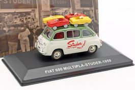 Fiat 600 Multipla "Studer 1959 grün/ creme" 1:43 von Altaya