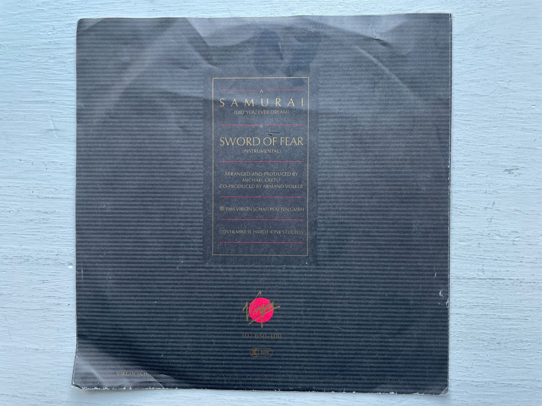 Dischi in vinile: Michael Cretu - Samurai - 7" Single, 1985 (English Version) – Usato da Zürich venduto da Andy_t71 1