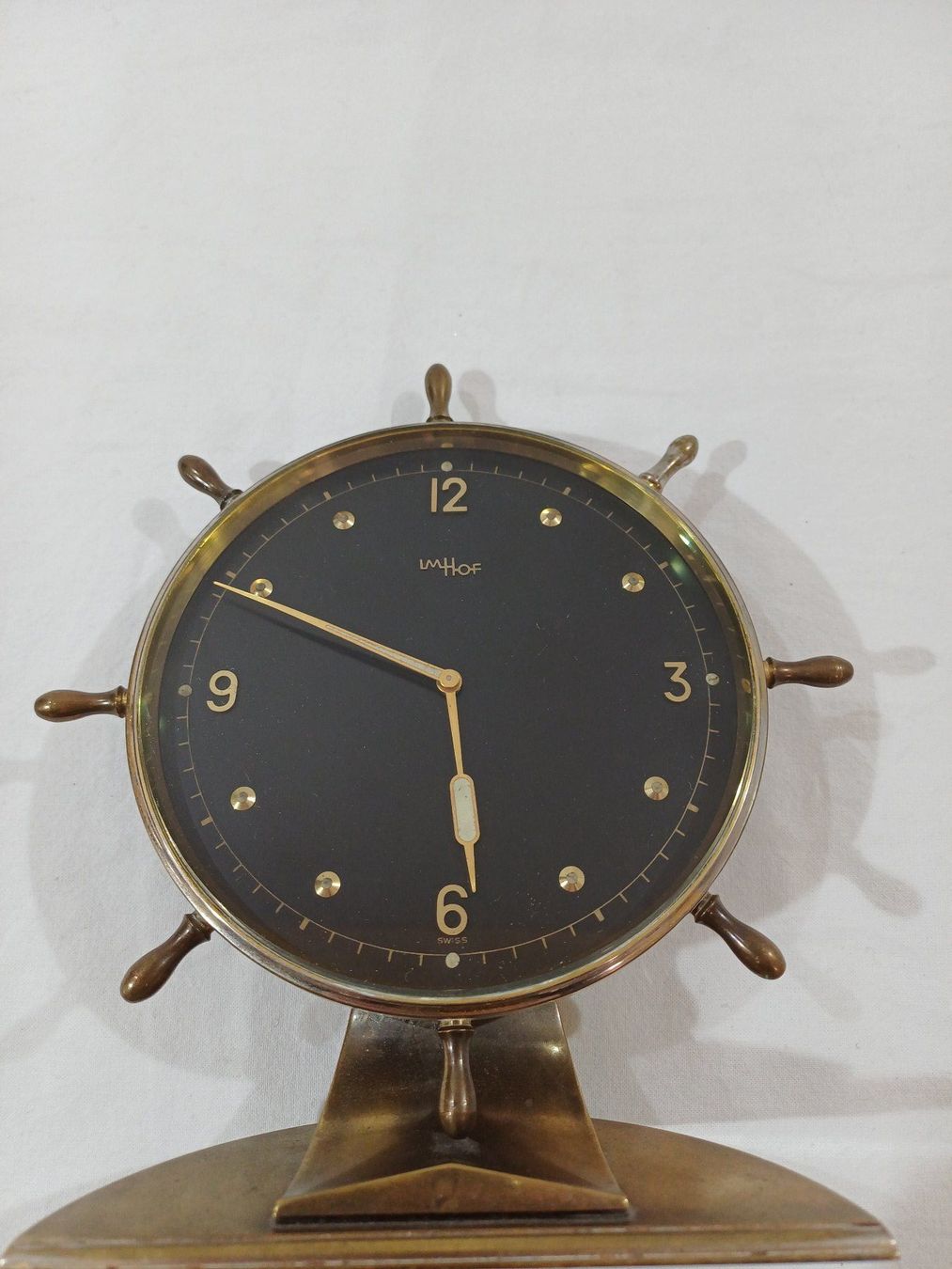 Imhof Orologi da terra & Orologi da parete: seltene Imhof Tischuhr – Usato da Luzern venduto da IG_Arbeit 2