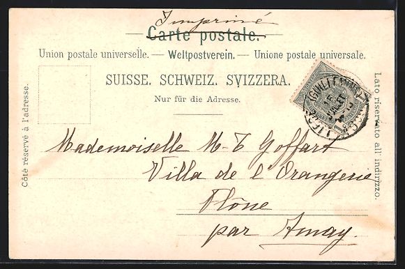 Cartoline postali: Litho Einsiedeln, Kloster, Chor, Gnadenk – Usato da Berlin venduto da bartko-reher 1