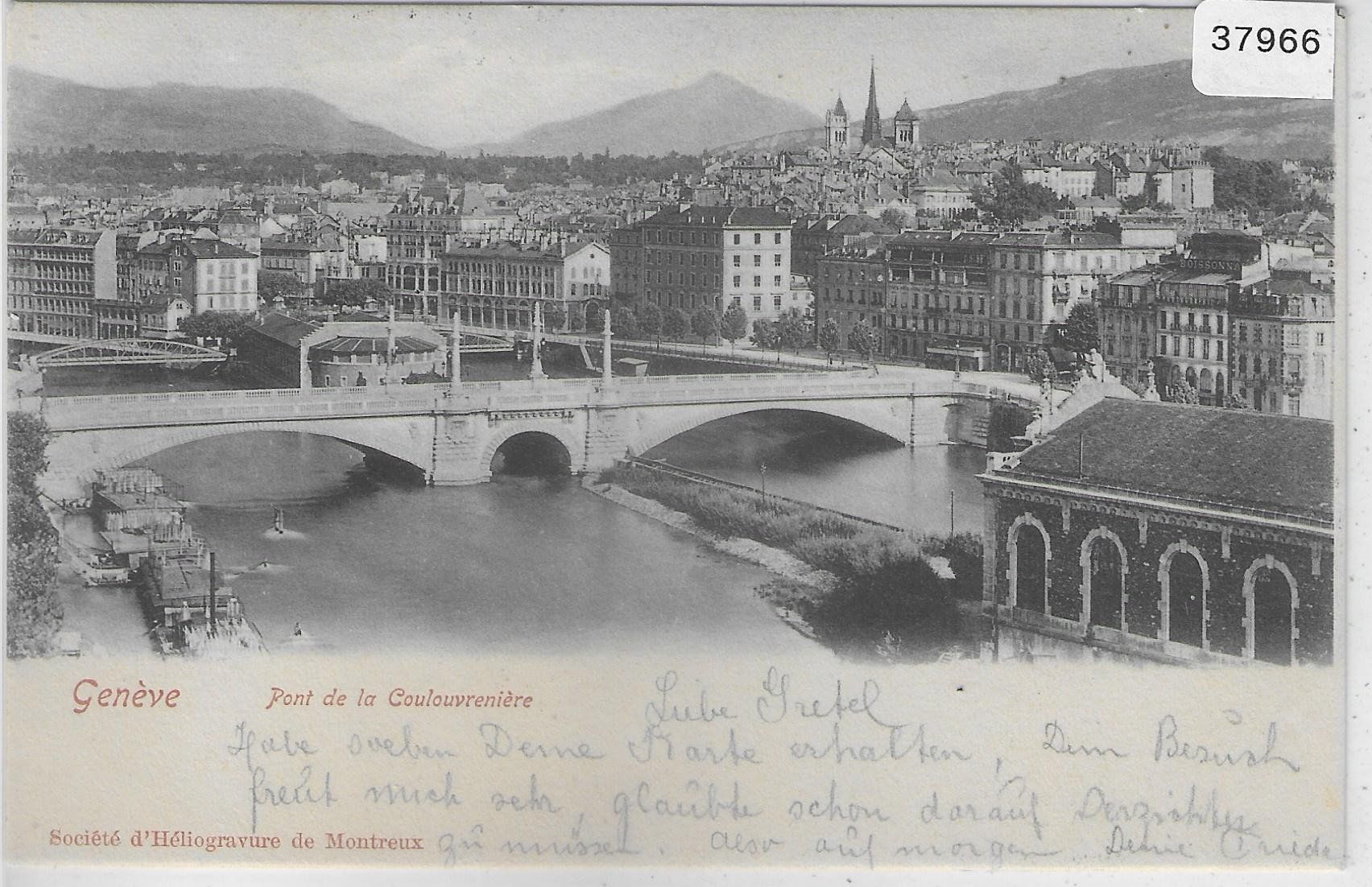 Ansichtskarten: Geneve - Pont de la Coulouveniere – Gebraucht aus Ettingen von Kartenplanet