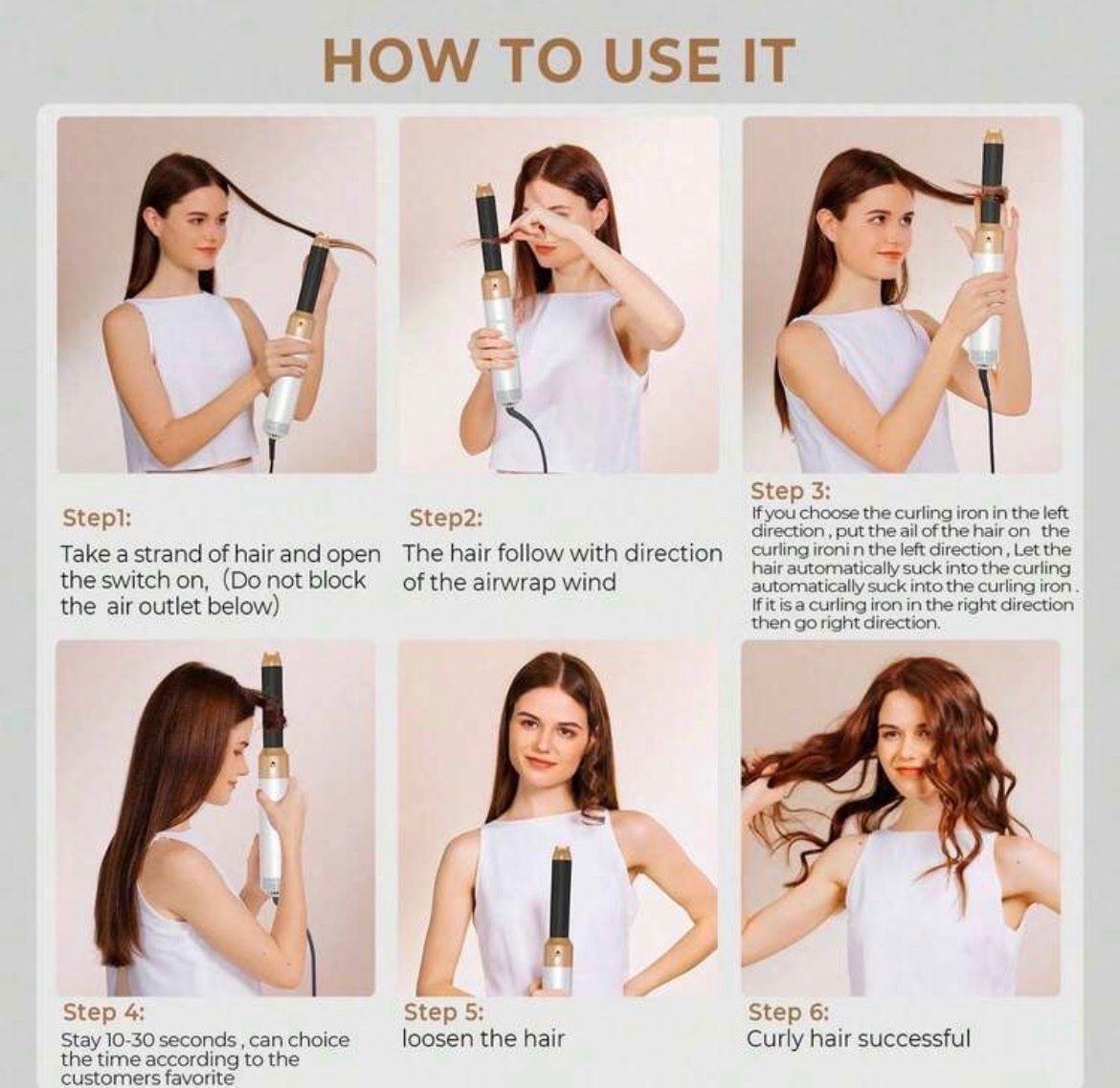 Asciugacapelli: 5 in 1 Haarstyler Set - Locken, Glätten, Volumen – Nuovo e nell'imballaggio originale da Emmenbrücke venduto da ShopDirect 6