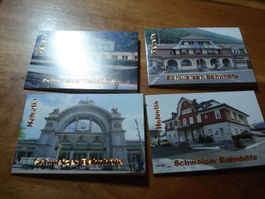 6 Booklets um 2016, SChweizer Bahnhöfe, o der Bahnhöfe