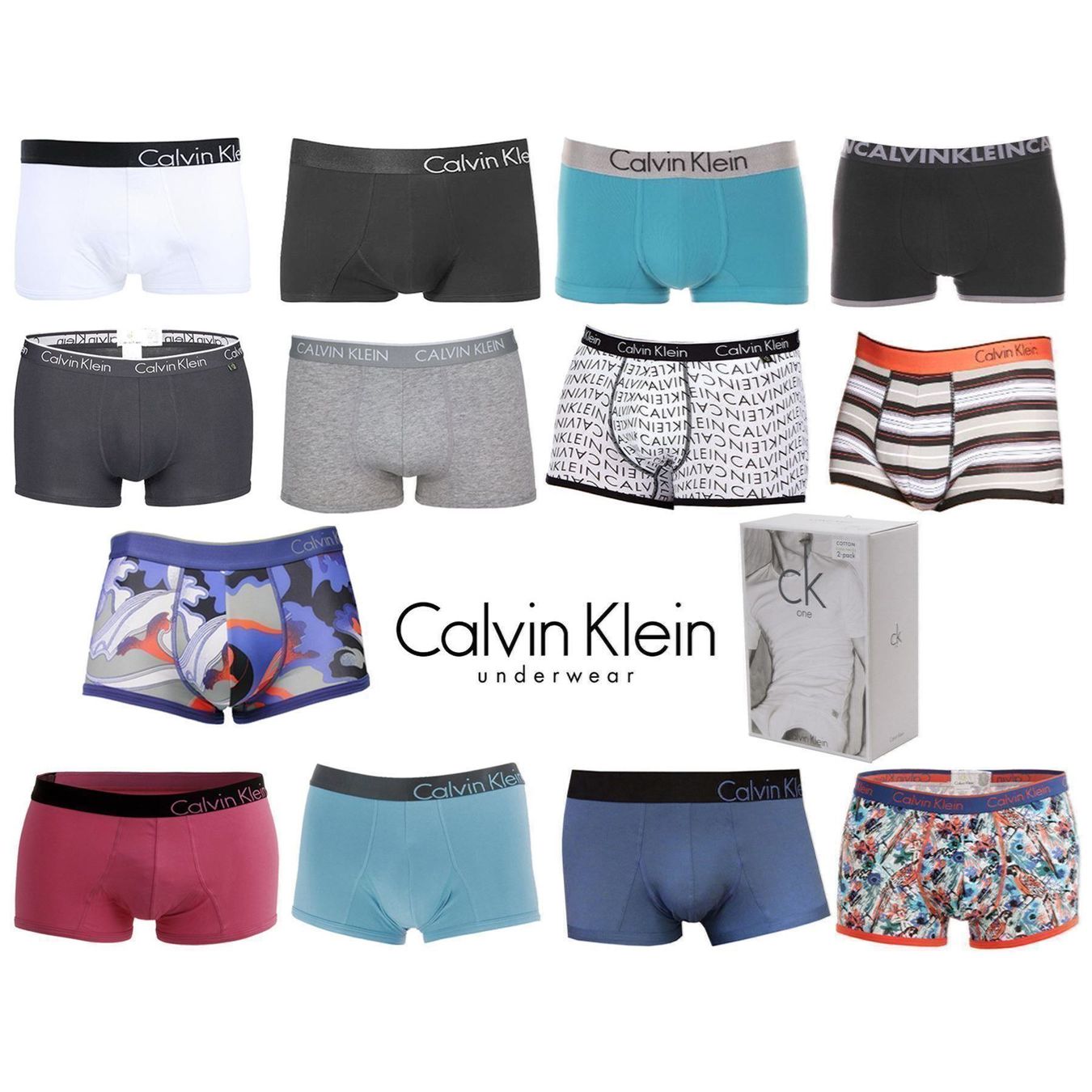 Calvin Klein Unterwäsche: Calvin Klein Herren Unterhose Boxer Trunk /weiss.sch /Gr.S – Neu und originalverpackt aus Wohlenschwil von EddieS-Outlet 3