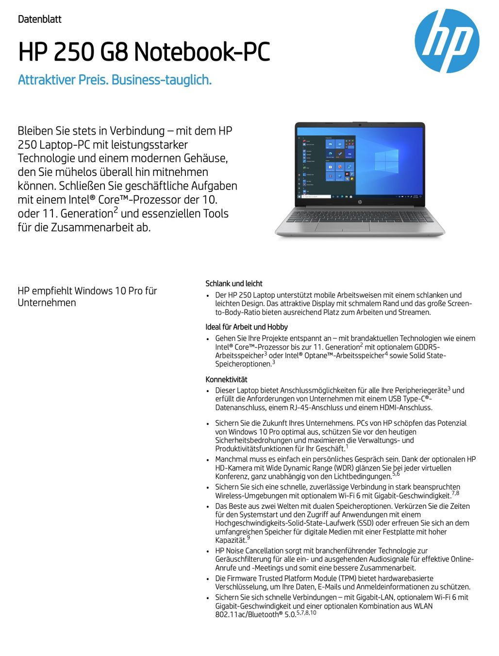 Hewlett Packard Notebooks: HP 250 G8 Notebook-PC – Gebraucht aus Spreitenbach von Hemingway69 7
