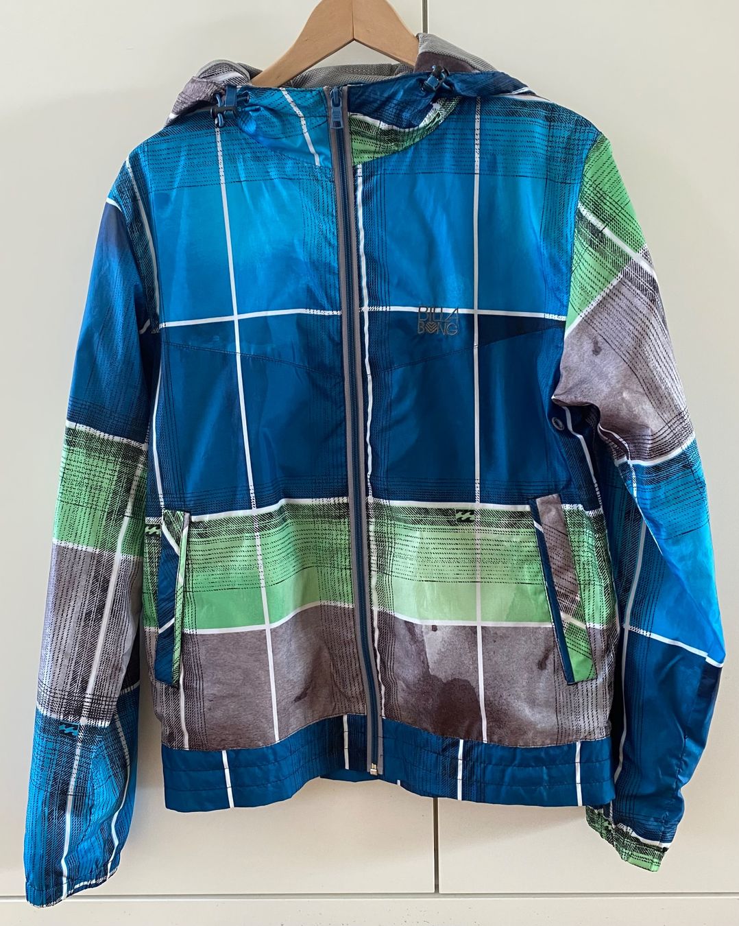 Billabong Giacche: Billabong Übergangsjacke, Windjacke, kariert, Gr. S – Usato da Uster venduto da And_62365