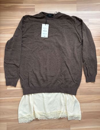 Neuer WollCashmere-Pullover und Negligee