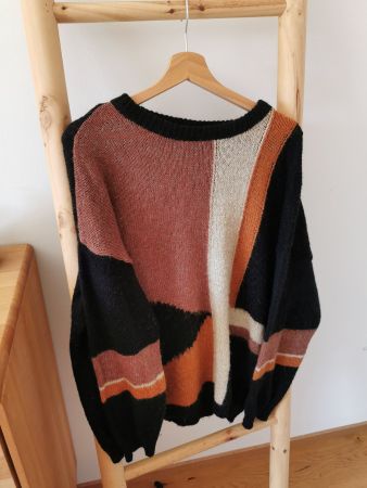 oversize Pullover mit Alpaka und Wollanteil