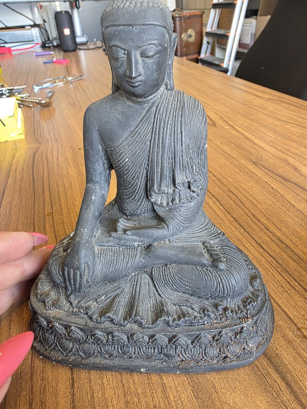 Statuette: Buddha Figur aus Stein – Usato da Kloten venduto da Valentina01 3