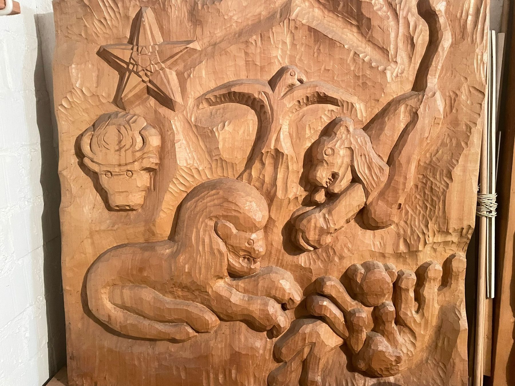 Sculture & Statue: Holzrelief Löwen – Nuovo (secondo la descrizione) da Bern venduto da edubuntu
