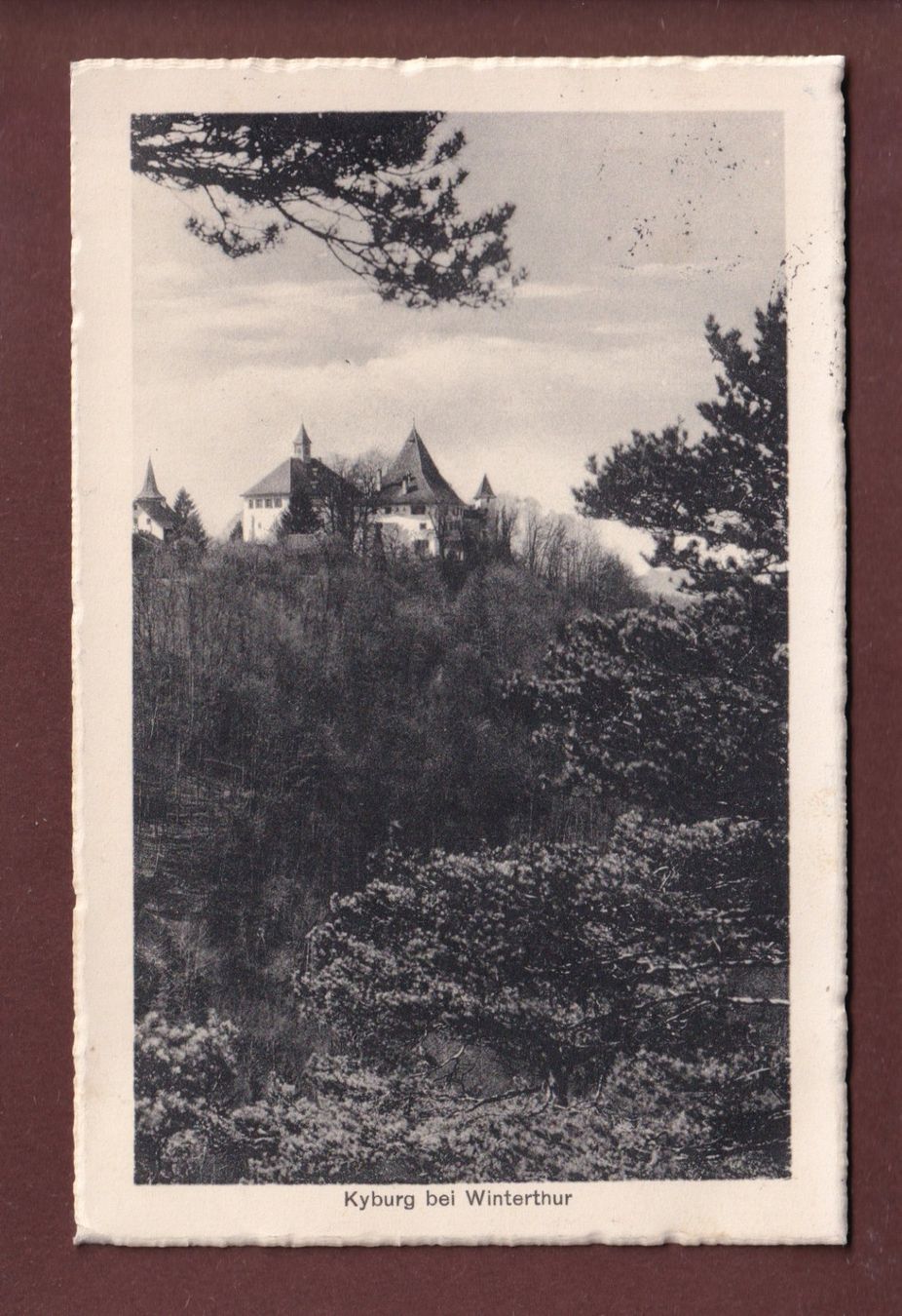 Cartoline postali: KYBURG bei Winterthur - 1917 – Usato da Pully venduto da nicecards