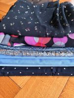 Stoffpaket mit diversen Stoffen, auch Seide (Bild 8 & 9)