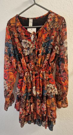 Neues Kleid / Tunika – Floral – "Italian Style" – Gr. 24 / S