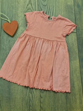 Kleid Primark koralle, Grösse 92, 18-24 Monate, gebraucht