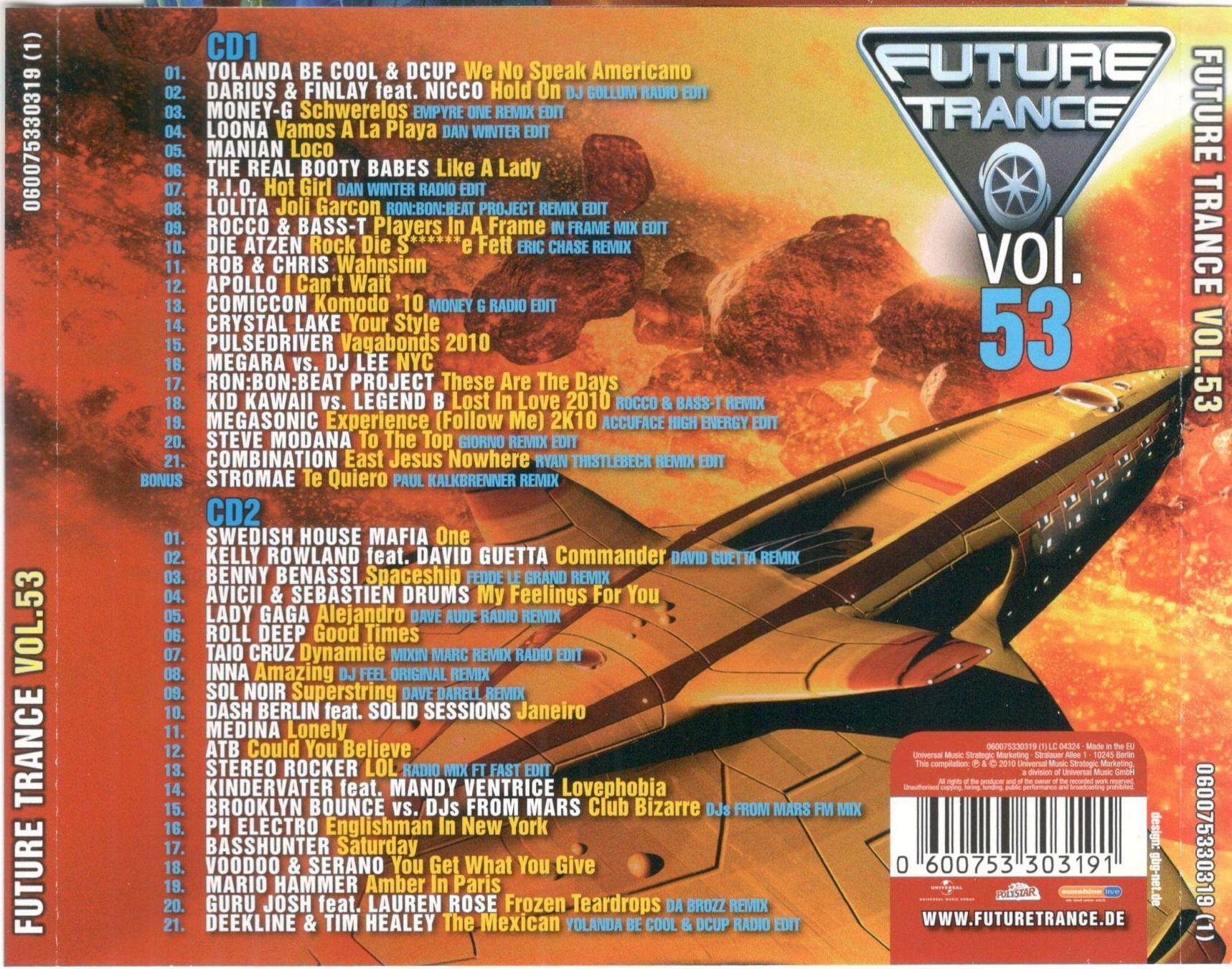 CDs: Future Trance Doppel CD Vol.53 – Gebraucht aus St. Margarethen TG von ursk10 1