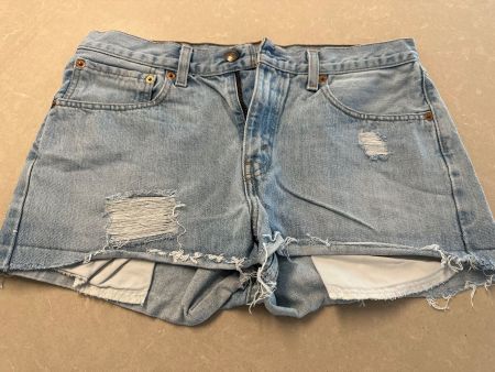 👖 Original Levi’s Jeans Shorts Destroyed hellblau Gr.S