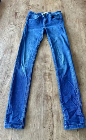 Zara Trafaluc Damenjeans Gr. 36 Skinny Jeans Hose Blau