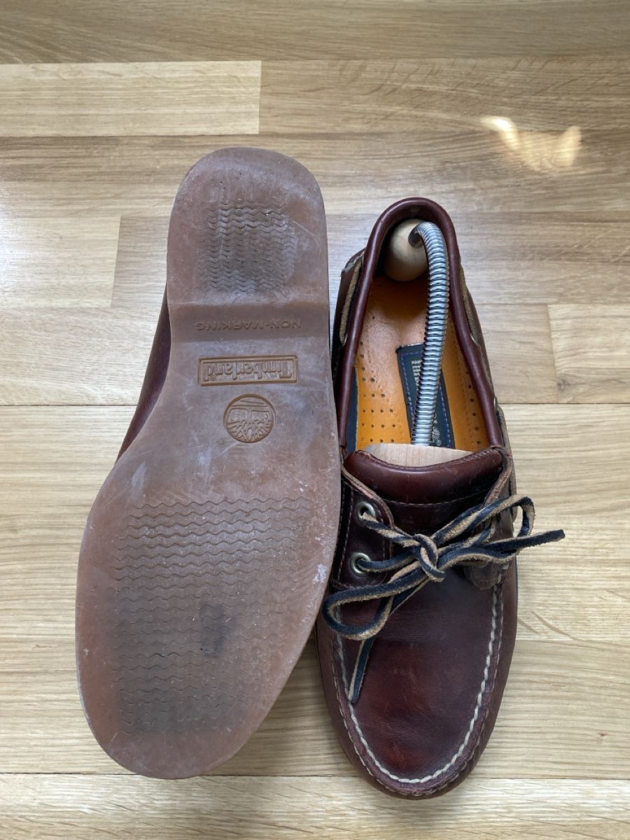 Timberland Scarpe da uomo: Timberland Bootsschuhe Braun Leder Größe 7W – Usato da Zürich venduto da adr_c5lp 3