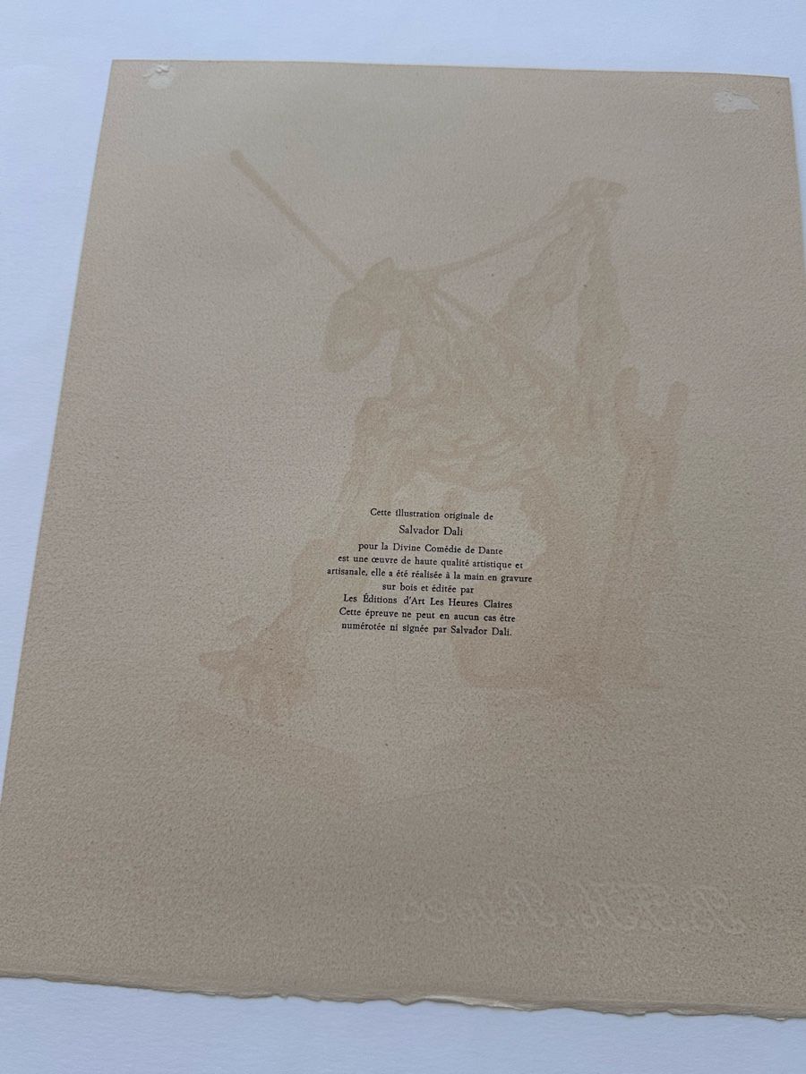Grafica & Litografie: Salvador Dali Divine Comedy Lithography  – Usato da Zürich venduto da Ddechkovd 1