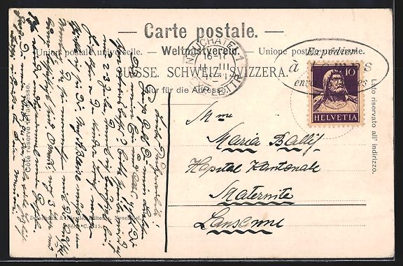 Cartoline postali: Lausanne, Montriond, Ortsansicht von ein – Usato da Berlin venduto da bartko-reher 1