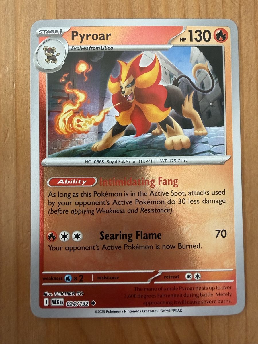 Pokémon Carte collezionabili: Pyroar (MEG024) – Nuovo (secondo la descrizione) da Vevey venduto da Matx