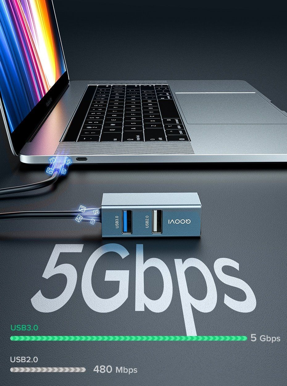 Hub & Switch: HUB USB-C vers USB 4 ports USB – Nuovo e nell'imballaggio originale da Yverdon-les-Bains venduto da rogi80 9