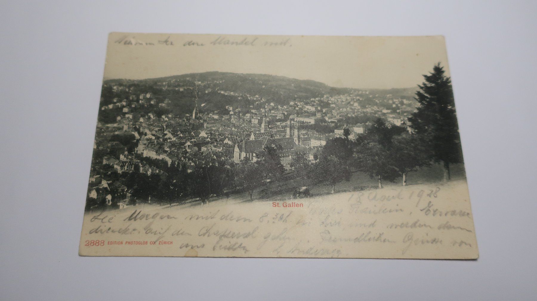 Cartoline postali: St. Gallen 1928 – Usato da Cormoret venduto da Pascalll2001 1