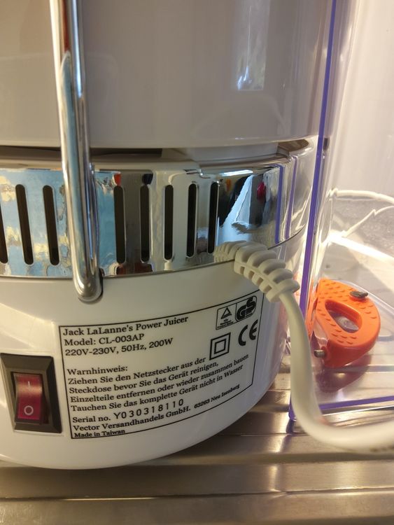 Jack LaLanne's Power Juicer 200 Watt Kaufen auf Ricardo