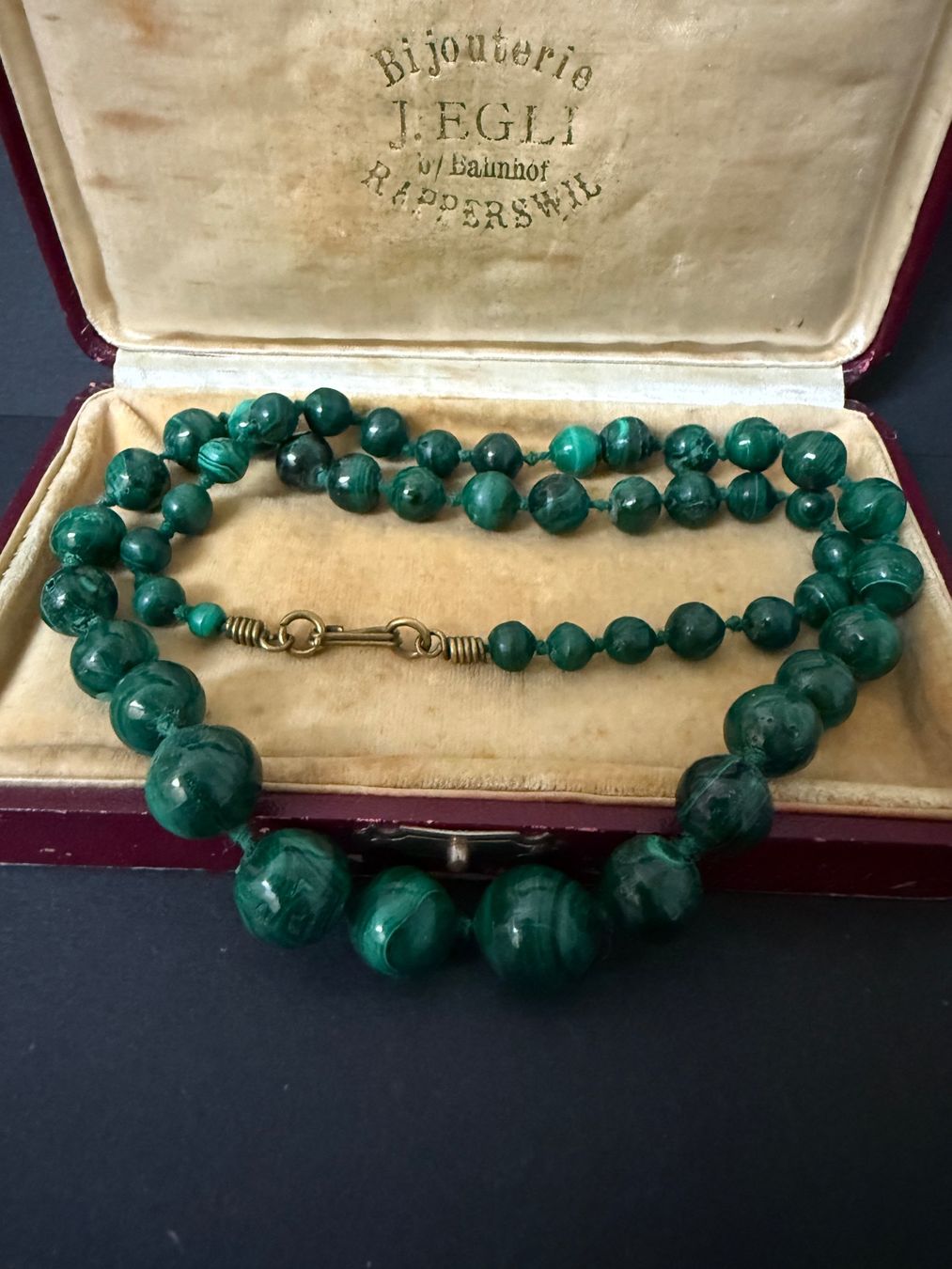 Colliers: Vintage Malachit Kette – D'occasion à Spiegel b. Bern par Rogger72 2