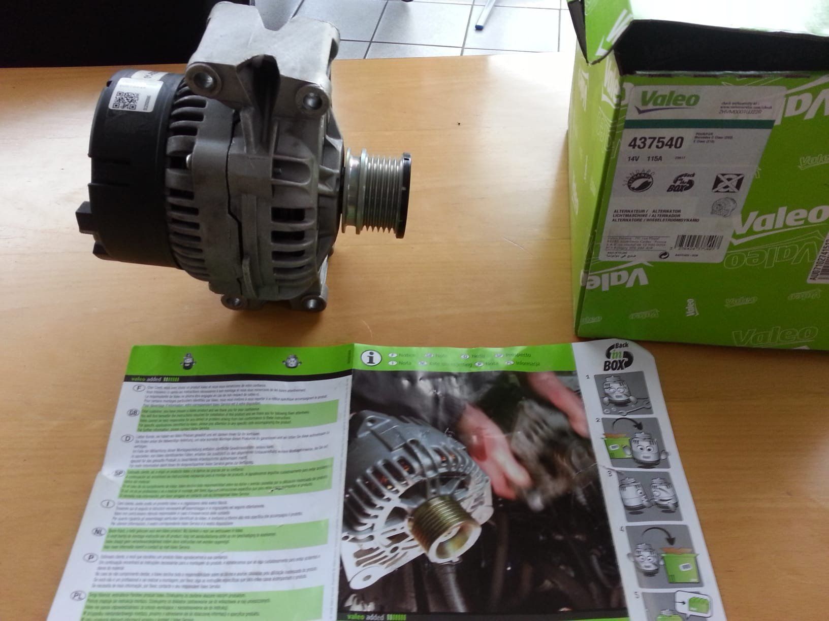 Valeo Alle Autoersatzteile: Valeo Alternator 14V 115A Nr. 437540 – Neu (gemäss Beschreibung) aus Mosnang von Northon